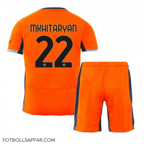 Inter Milan Henrikh Mkhitaryan #22 Tredje Dräkt Barn 2023-24 Kortärmad (+ Korta byxor)